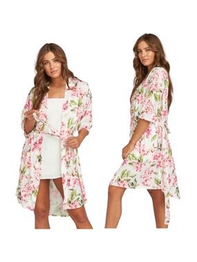 Show Me Your Mumu Pink Floral Brie Robe Garden Of Blooms One Size Bloomcore
